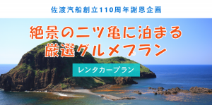 秋の佐渡島を楽しむ！レンタカーで巡る絶景の二ツ亀と絶品グルメプラン誕生