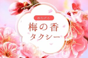 春の訪れを楽しむ限定運行！『梅の香タクシー』が4年ぶりに復活